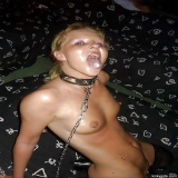 Slaves showing their cum soaked faces