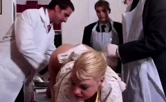 Doctor And Medicine Students Examine A Blonde Hotties Pussy