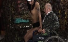 Guy In Wheelchair Fucks Stunning Brunette Nurse