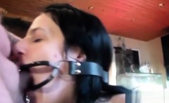 My Slave Gina gets Deepthroat training