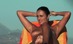 Some fun video we took in a nudist beach hidden cam