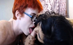 BBW and Redhead Shemale Sucking Hot Hunk