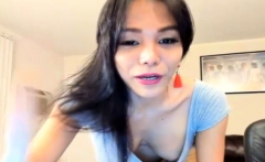 Asian Shemale Dancing on her Hard Dick