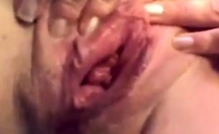 Granny pussy masturbation