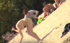 Real amateurs naked outdoor beach orgy