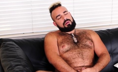 BEARFILMS Massive Bearded Bear Luis Vega Masturbates Solo