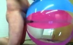 Big Inflatable Beach Ball Fuck Cum Inside