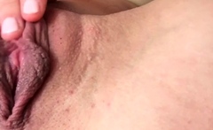 Sweet beauty masturbating on webcam close up