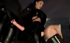 EVIL WOMAN - Mistress Glamorous - Public strap-on fucking