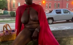 Black Girl Risky Public Masturbation (Cops Come)